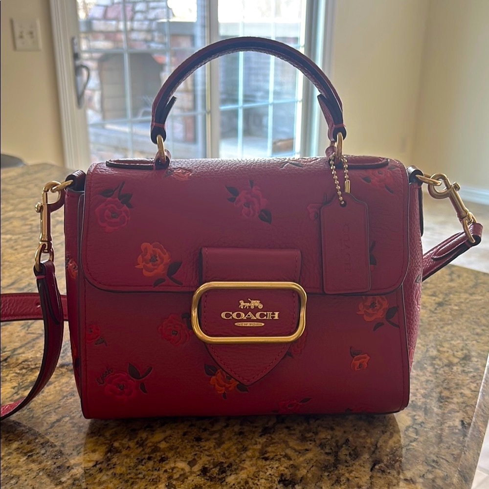 Coach Red Floral Women's Bag